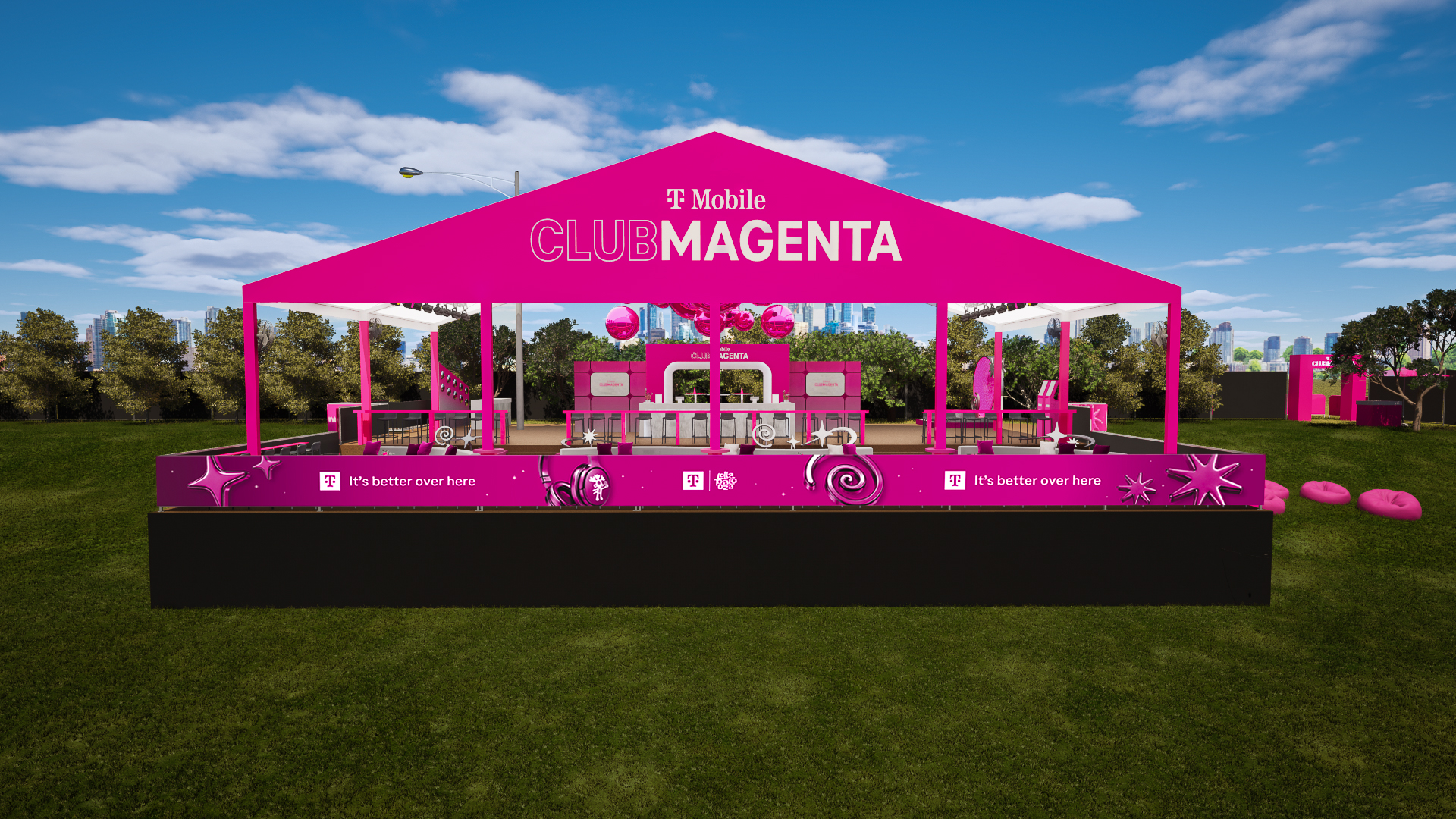 Club Magenta exterior by day