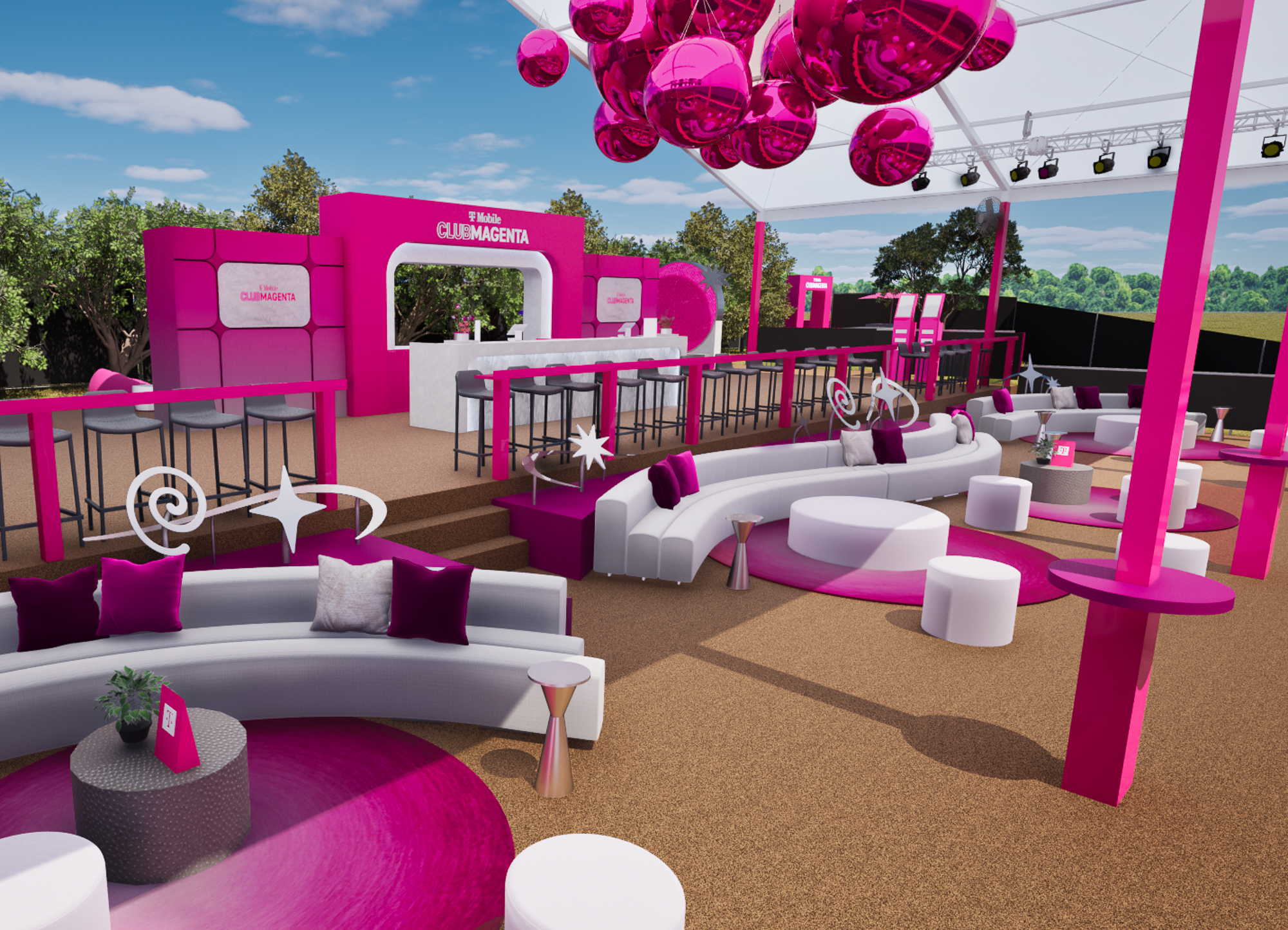 Club Magenta — interior view rendering